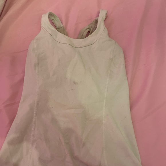 White Lululemon Tank - Picture 1 of 2